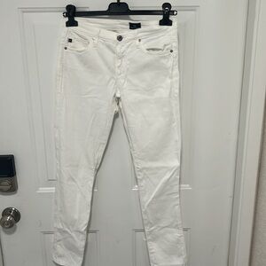AG white cropped jeans size 26
